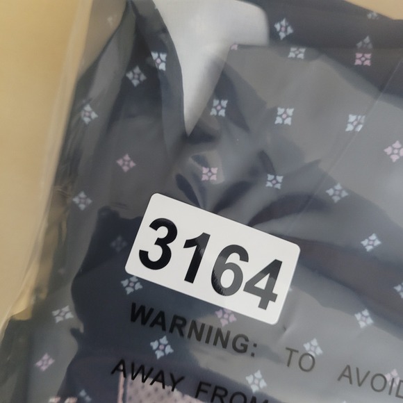 7 Diamonds 4 Way‎ Stretch Short Sleeve Button Up Men's Large Blue Geometric AOP - Picture 8 of 8